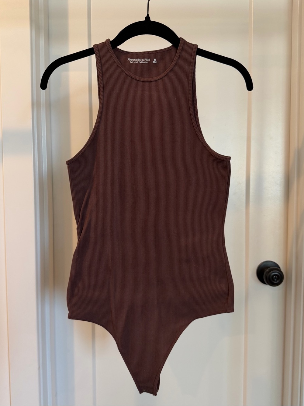 Abercrombie & Fitch Girls' Brown Ribbed Tank One-Piece